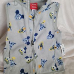 BRAND NEW DISNEY BOYS TODDLER MICKEY MOUSE VEST SIZE 2T