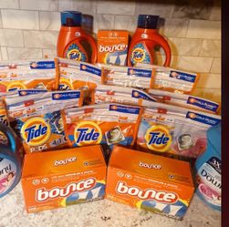 Tide, Bounce and Downy Laundry Bundle