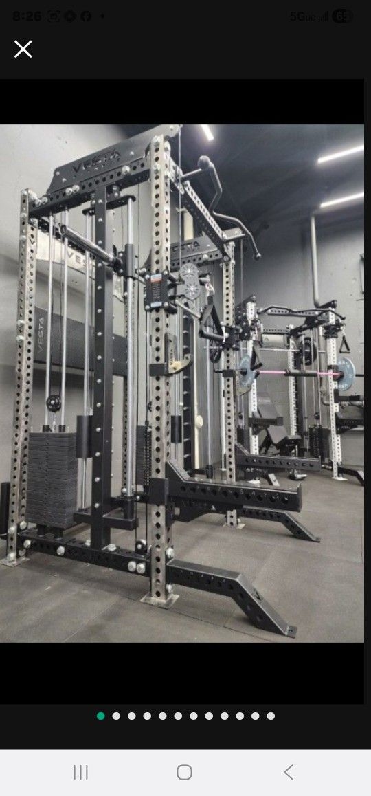 ⛔️ULTIMATE PRO SERIES 3 IN 1 HEAVY DUTY COMMERCIAL GRADE SMITH/FUNCTIONAL TRAINER POWER RACK 400 LBS STACK WEIGHTS (BRAND NEW )
