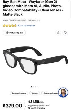 Meta Ray Bans Gen 2 Matte Black