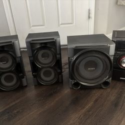 Sony Home Stereo System W/ Subwoofer