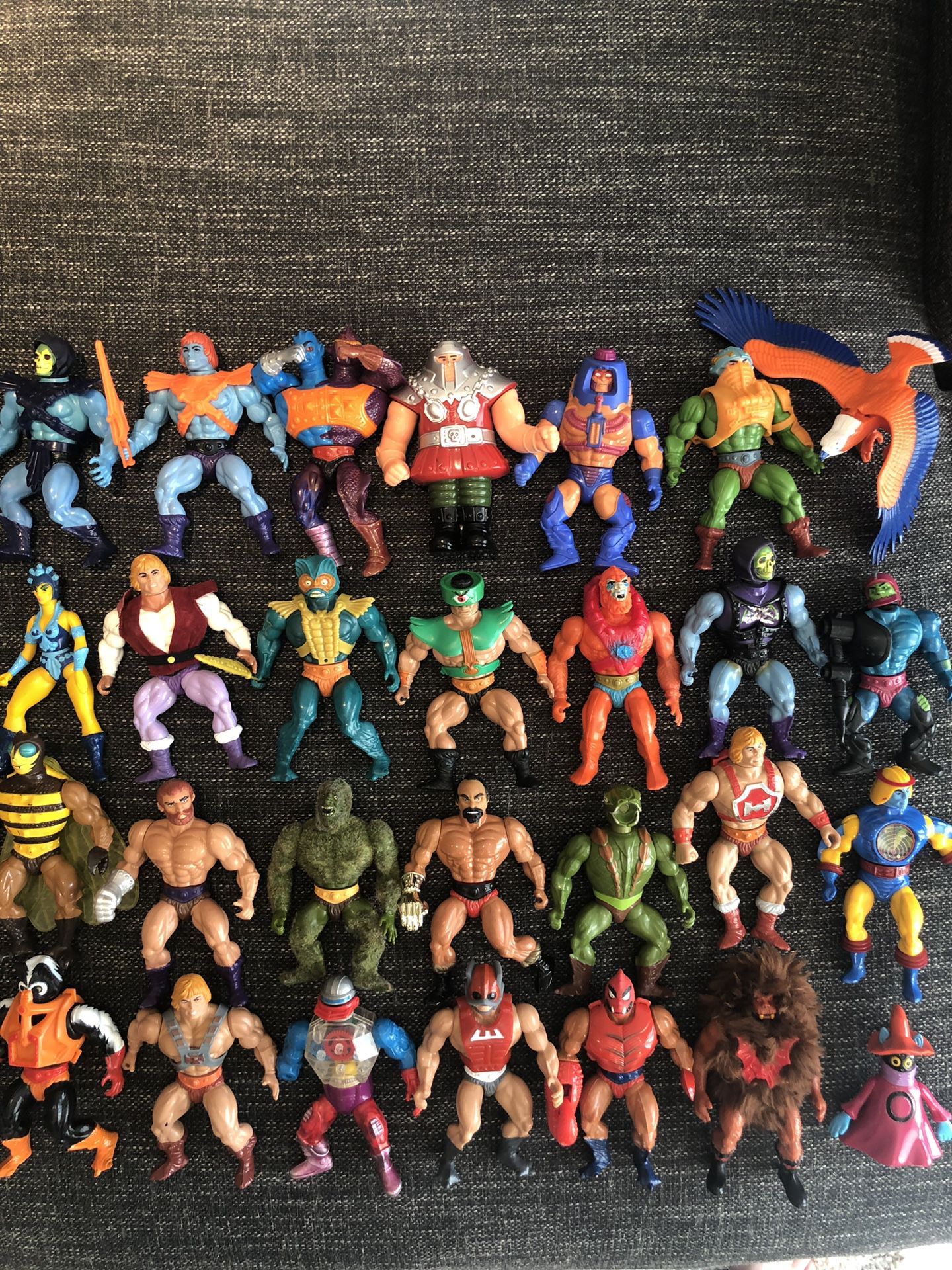 HE-MAN action figures and comic books