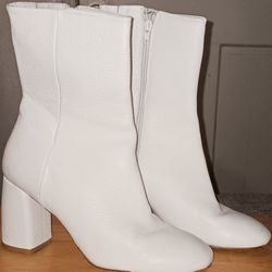 Miista Leather White Boots 