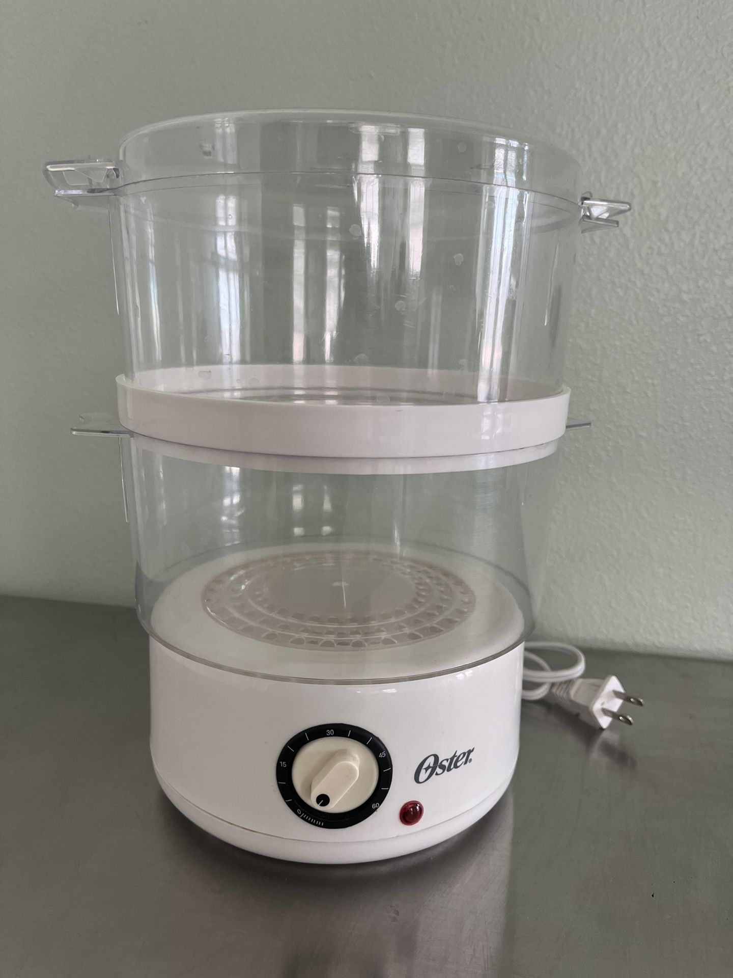 Oster 2 Tier Steamer W/timer Electric Double Rack
