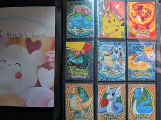 Pokemon niche binder, old maid, uno, poker, lenticular, vending stickers, tops