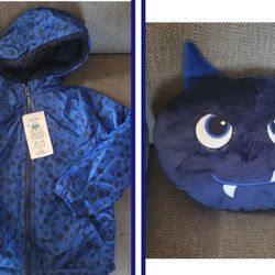 Brand New Convertible Jacket/Monster Pillow  4t $20 