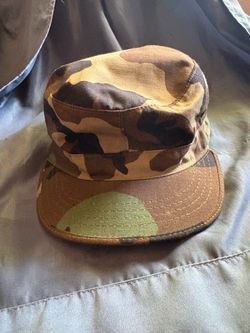 Vintage 1980’s U.S. military Woodland camouflage BDU (Battle Dress Uniform) patrol cap size 7 1/4