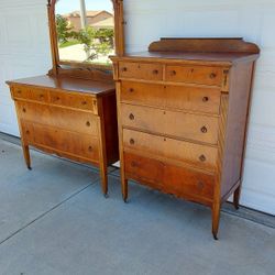 ANTIQUE  DRESSER SET