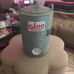 5 Gallon Galvanized Metal Igloo Cooler,With Lid