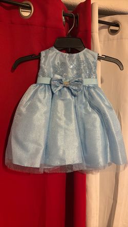 Baby Blue Flower Toddler Dress