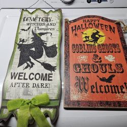 2 New Halloween Signs 15 Both