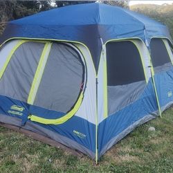Coleman 10 Person Dark Tent With Rain Fly
