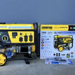 Brand new Champion 7850/6250-Watt Recoil Start Storm Ready Gasoline and Propane Powered Dual Fuel Portable Generator with CO Shield