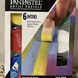 Golden Pan Pastels Pack Of 6 Colors- Intro Set.  Includes Applicators!! Sealed!