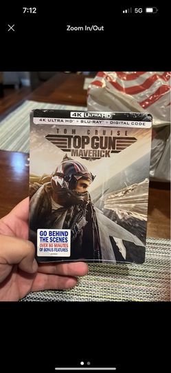 Top Gun Maverick 4k Blu Ray Combo Brand New Steelbook