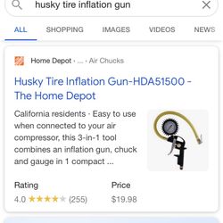 Tire inflation gun