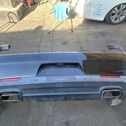 2017 Dodge Challenger Black Rear Bumper W/ Senors