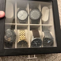 Assortment of Men’s Watches. Nixon, Michael Kors, Fossil