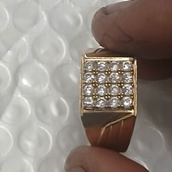Mens Real Gold Ring 14k😃