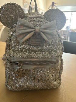 Disney Silver Snow Loungefly Backpack