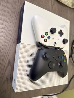 Xbox One S Console + 2 Controllers + Cords — Excellent Condition!