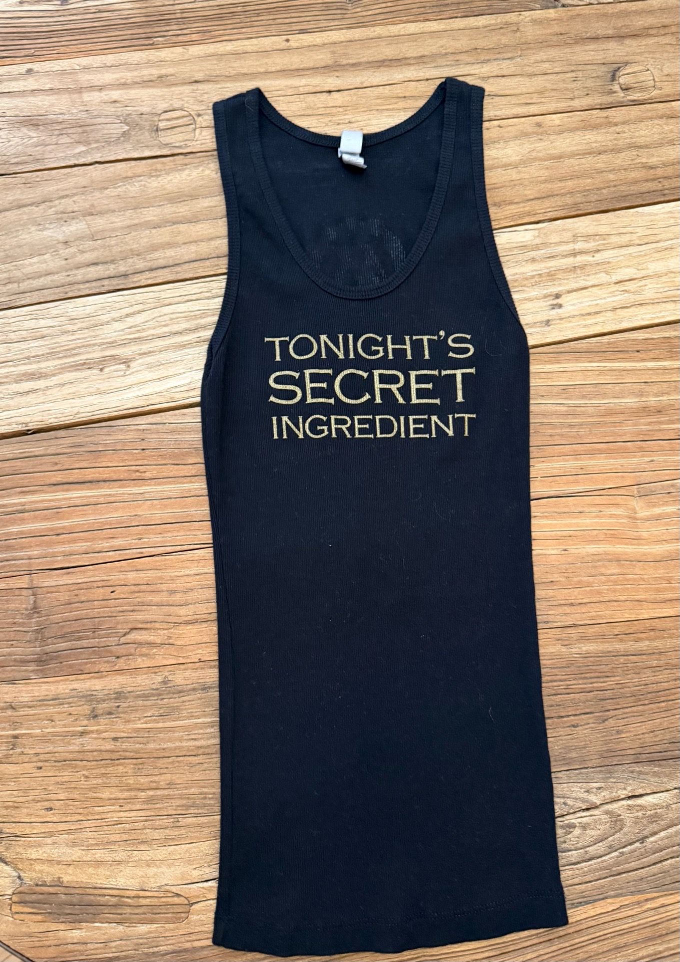Tonight’s Secret ingredient Licor 43 promotional ribbed tank top Small