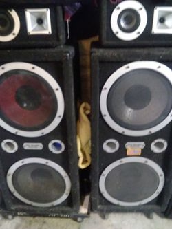 Pro Studio tower speakers 4'6" 18" 20"
