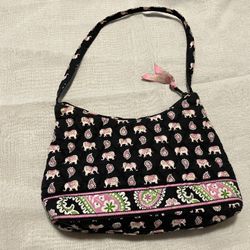 Vera Bradley Small Shoulder Bag -Pink Elephants 