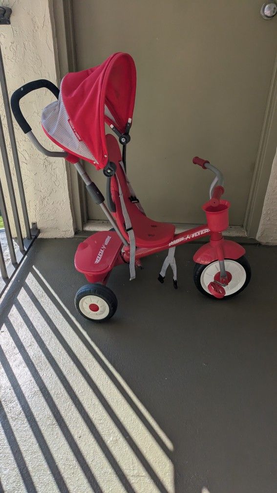 Toddler trike with parent handle