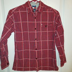 Tommy Hilfiger Red Plaid Medium Shirt