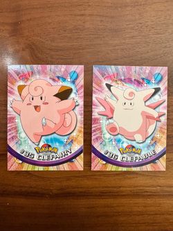 1999 Pokémon Topps Chrome Clefairy & Clefable #35 & #36