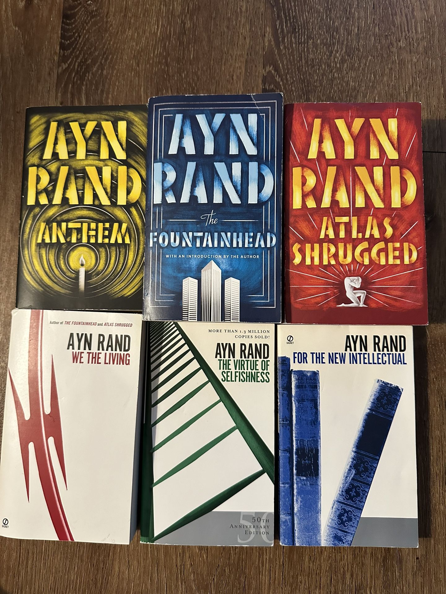 Ayn Rand 6 Book Set