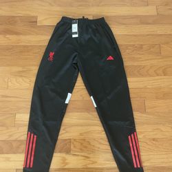 Liverpool Adidas Black Tracksuit Pants 25/26