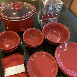 Set of Tableware and crockpot