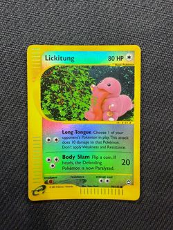 Lickitung 90/147 reverse holo from aquapolis NM