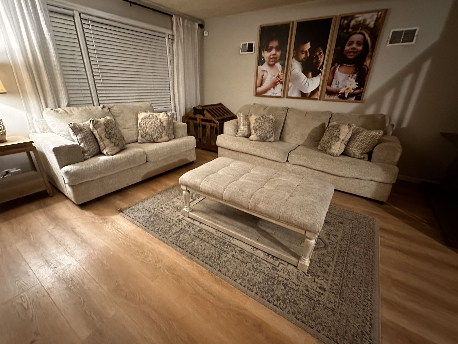 Sofa,loveseat & Ottoman For Sale