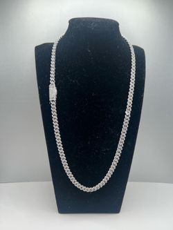6MM 20” Moissanite Cuban Link Chain | Passes Diamond Tester | Brand New