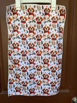 Christmas Beagle Dog Kitchen Hand Towel