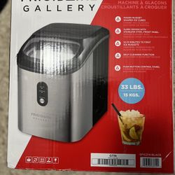 Frigidaire 33 lbs Capacity Nugget Ice Maker, Stainless Steel NEW EFIC214-Blk