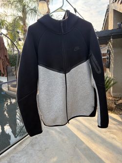 Nike Tech Fleece Full-Zip Hoodie gray and black