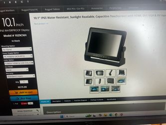 Ip65 waterproof display