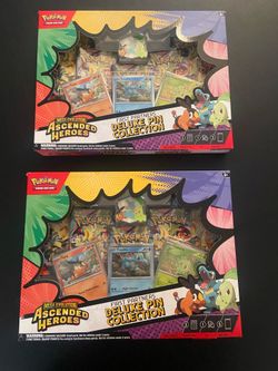 Pokémon TCG ascended heros first partners pin collection