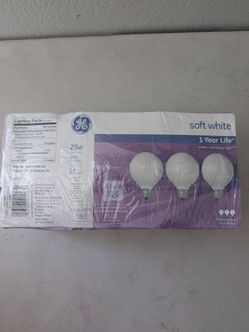 New GE 25-Watt Decorative Globe Bulbs (Medium Base, 3-Pack)