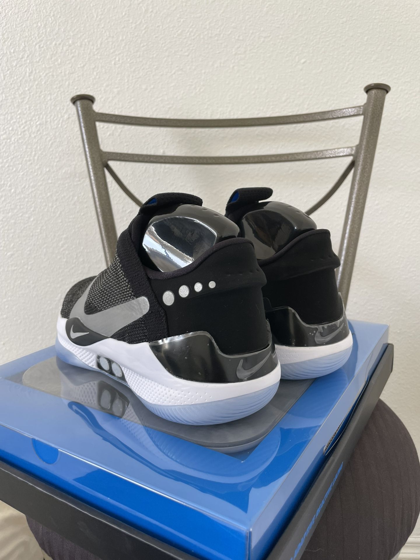 NIKE Adapt BB Black Pure Platinum Size 8.5 Nike Adapt BB Black Pure Platinum (US Charger) – Hidden Realm main image 3