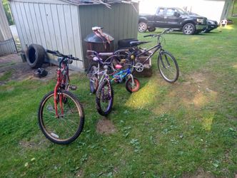 4 bicycles