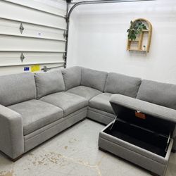 Costco Sectional & Ottoman 