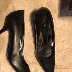 CK Calvin Klein Dolly Black Heels 6.5