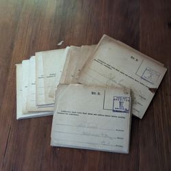 54 Railroad Deposit Slips From 1916 And 1917
