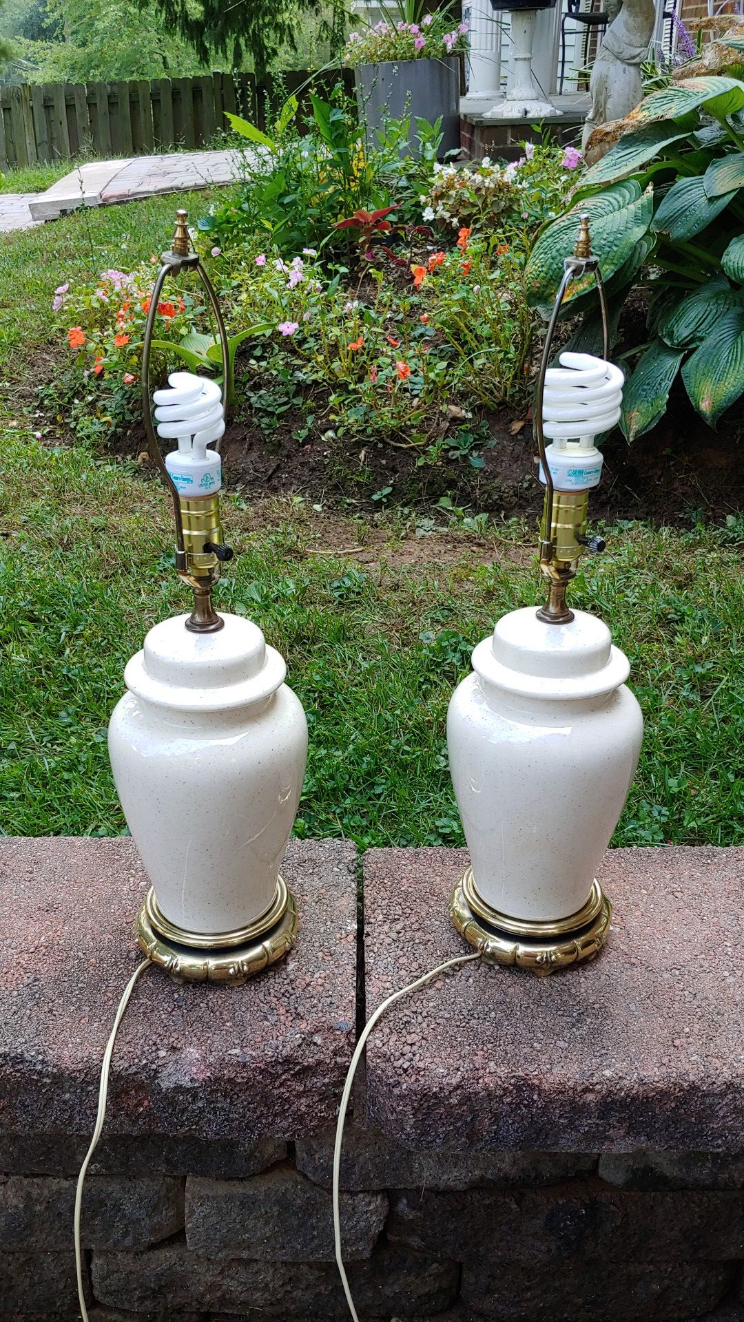 Both working lamps