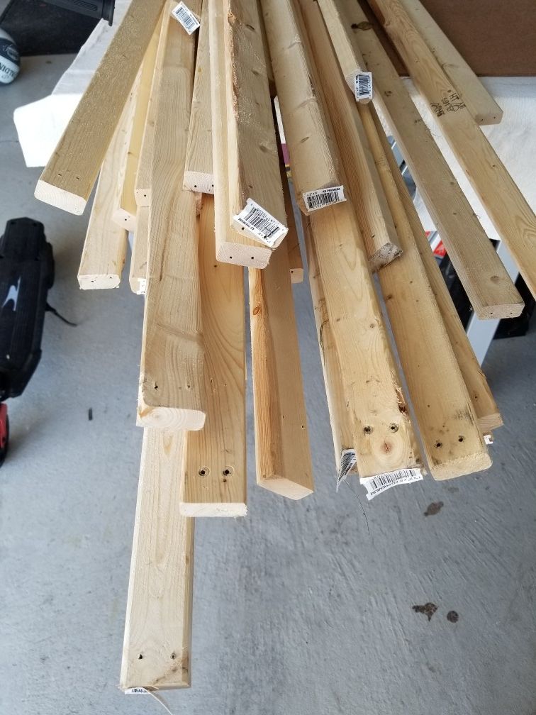 1x2x8 Wood Boards